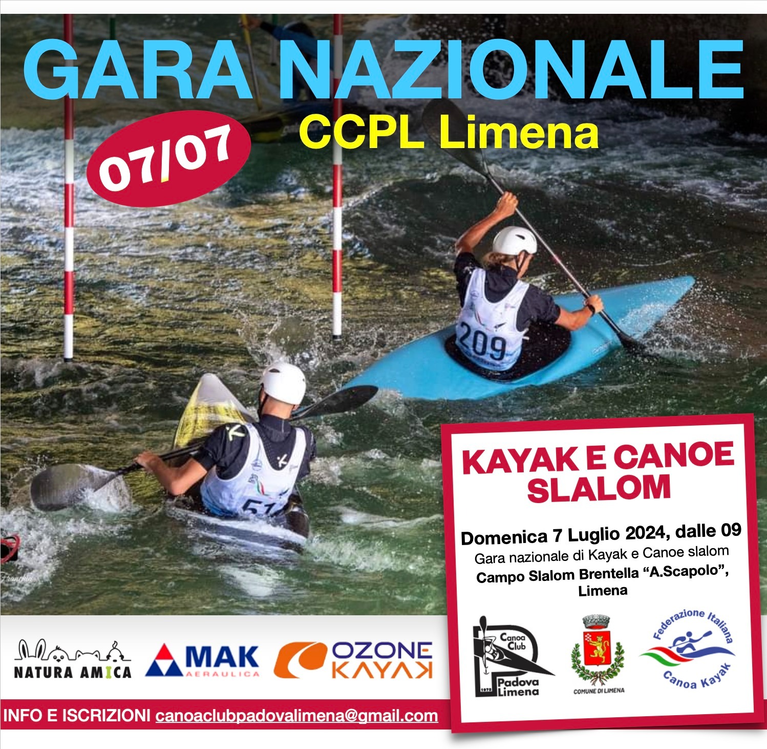 Gara Nazionale Canoa – Kayak Slalom 2024